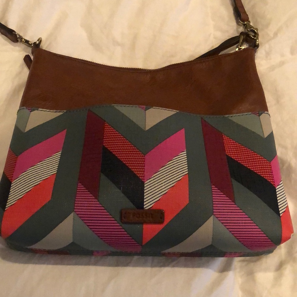 Multicolored Fossil Cross-Body Bag. Fun And Eclec… - image 1